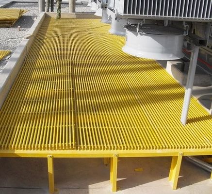 テクニック 腐食耐性のある船舶歩道のためのGRPパルトルーズされたガラス繊維デッキ床