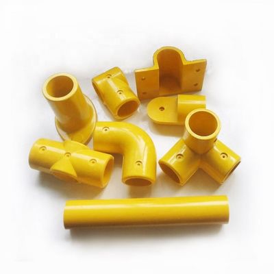 切断サービス提供 36mm GFRP丸いレールを持つ産業用FRPハンドレール安全フェンス
