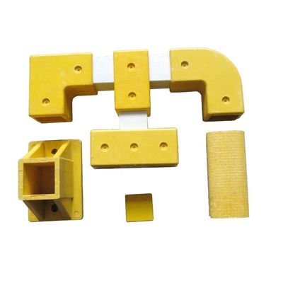 工業用ハンドレールデザイン式コネクタ用のカスタムサイズFRP方形チューブフィッティング