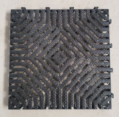 40x40x3.0cm 厚いPPプラスチック・インターロックマット 室内洗車・ガレージ床カバー