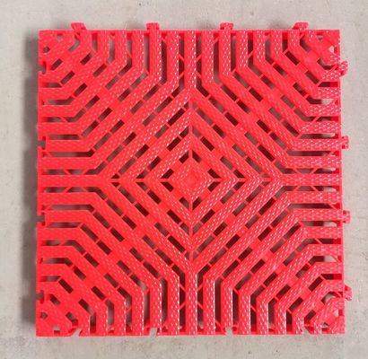 40x40x3.0cm 厚いPPプラスチック・インターロックマット 室内洗車・ガレージ床カバー