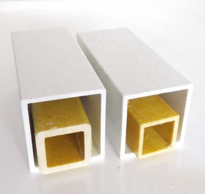 30mm 38mm 44mm 50mm プルトゥールされたGFRP FRP方形パイプ 頑丈で耐久性のある構造